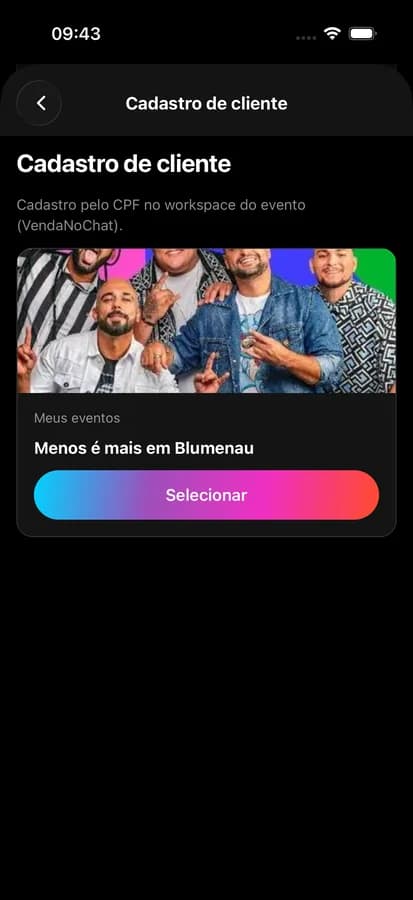 App Pela Noite — cadastro de clientes