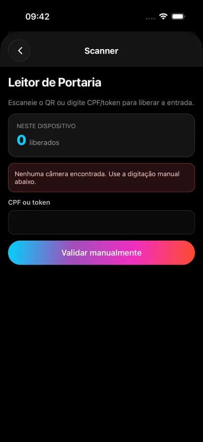 App Pela Noite — portaria e check-in